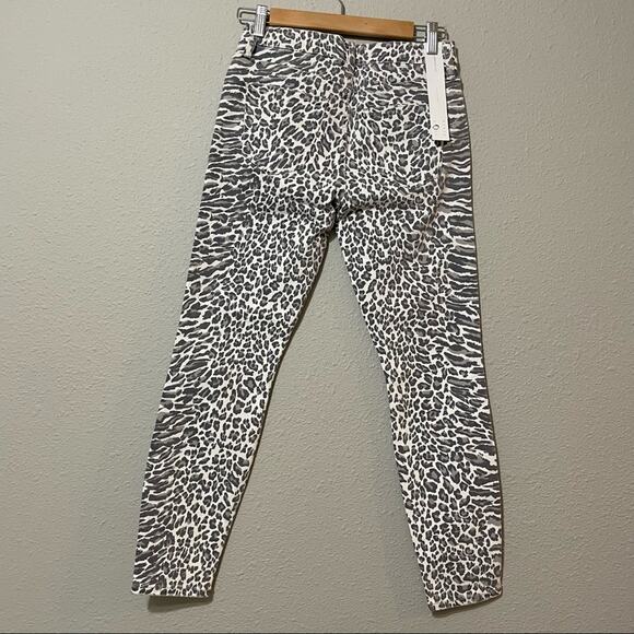 Current Elliott Grey & White Animal Print Stiletto Ankle Length Jeans Womens 25 - Picture 15 of 15